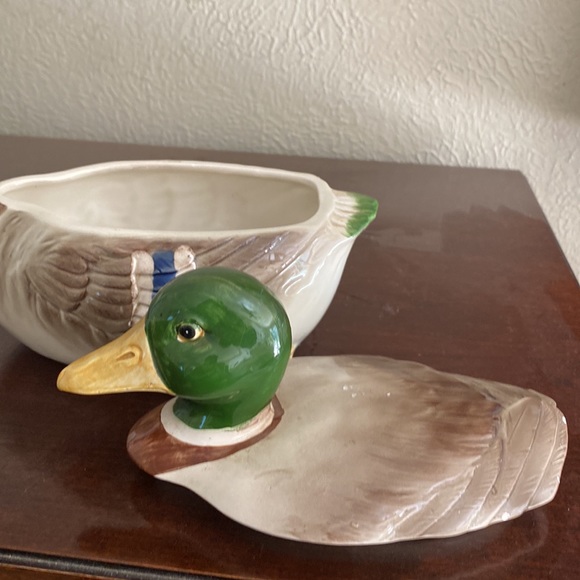 Vintage, Otagiri Ceramic mallard Duck with removable lid - Picture 5 of 10